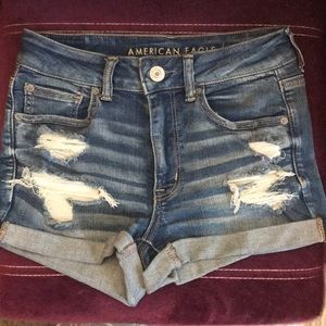 American Eagle High-Rise Shortie shorts